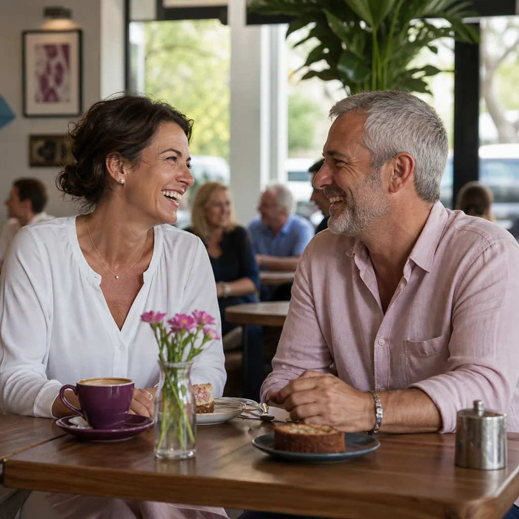 Mature couple enjoying a daytime walk near the River Derwent